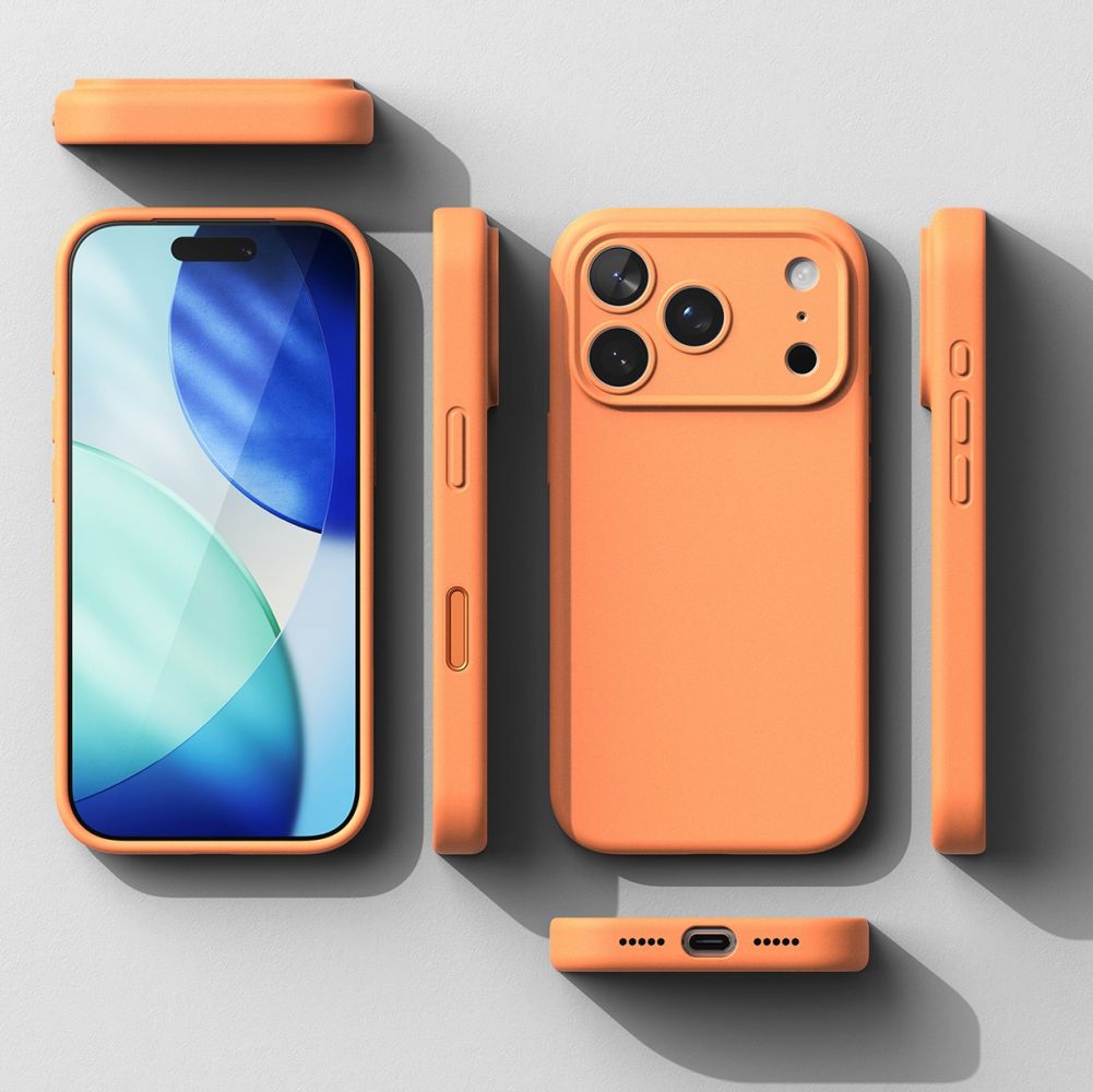 Ringke silikoninis magnetinis dėklas MagSafe iPhone 17 Pro - oranžinis -- iPhone 17 Pro