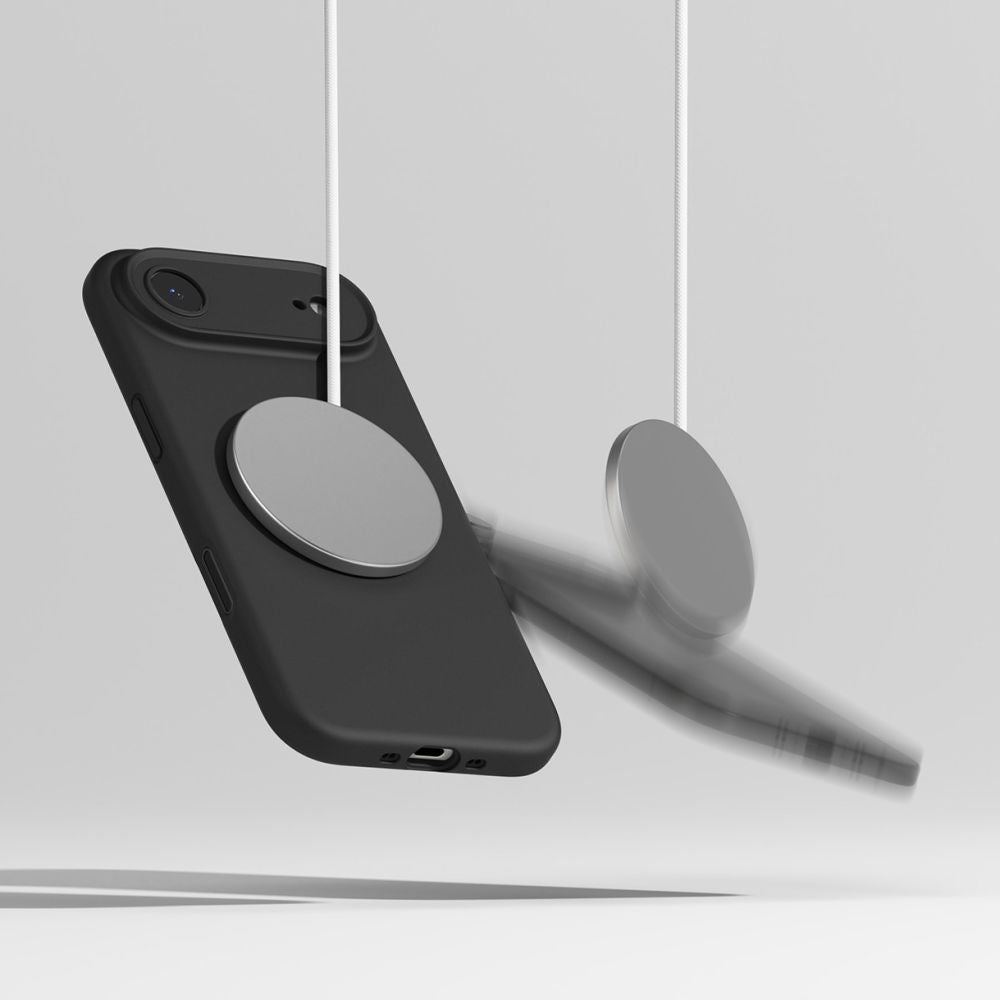 Ringke silikoninis MagSafe dėklas iPhone 17 Air – juodas -- iPhone 17 Air