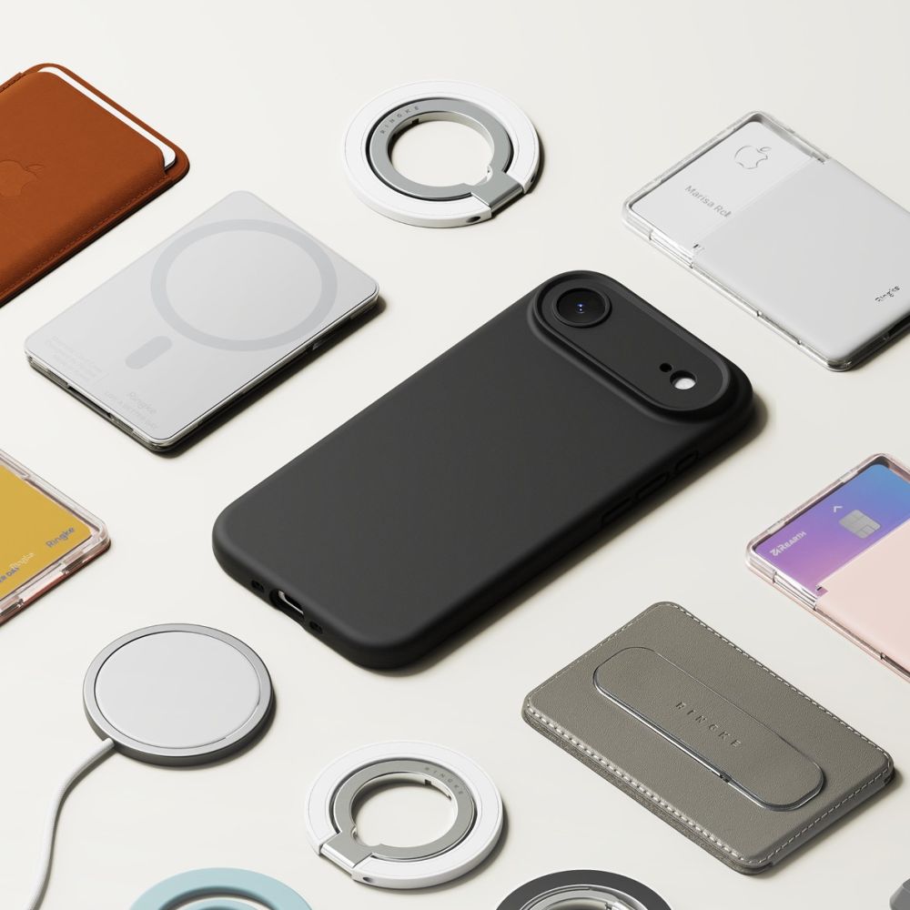 Ringke silikoninis MagSafe dėklas iPhone 17 Air – juodas -- iPhone 17 Air