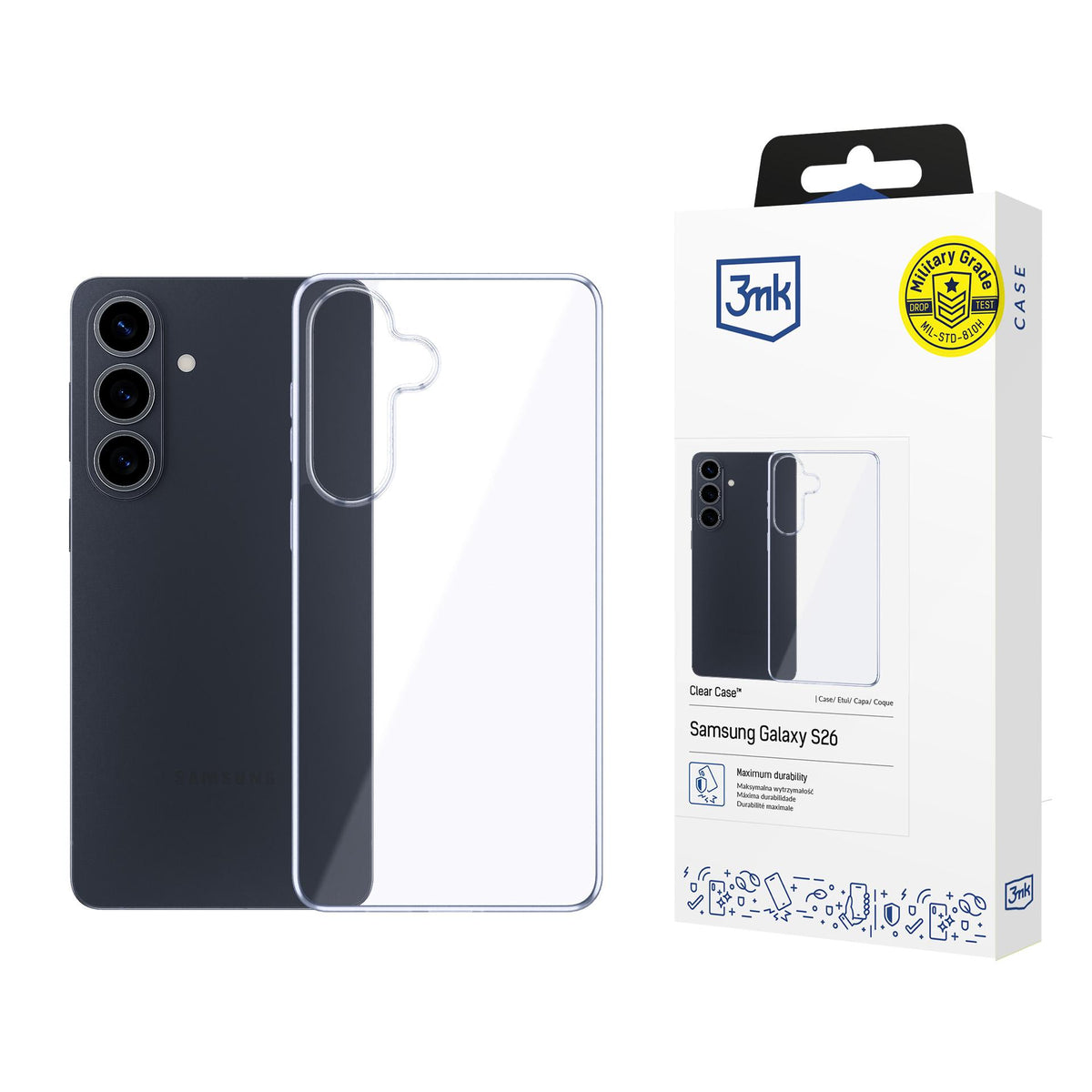 3mk Skaidrus Samsung Galaxy dėklas S26 - skaidrus -- Cell phone cases and covers