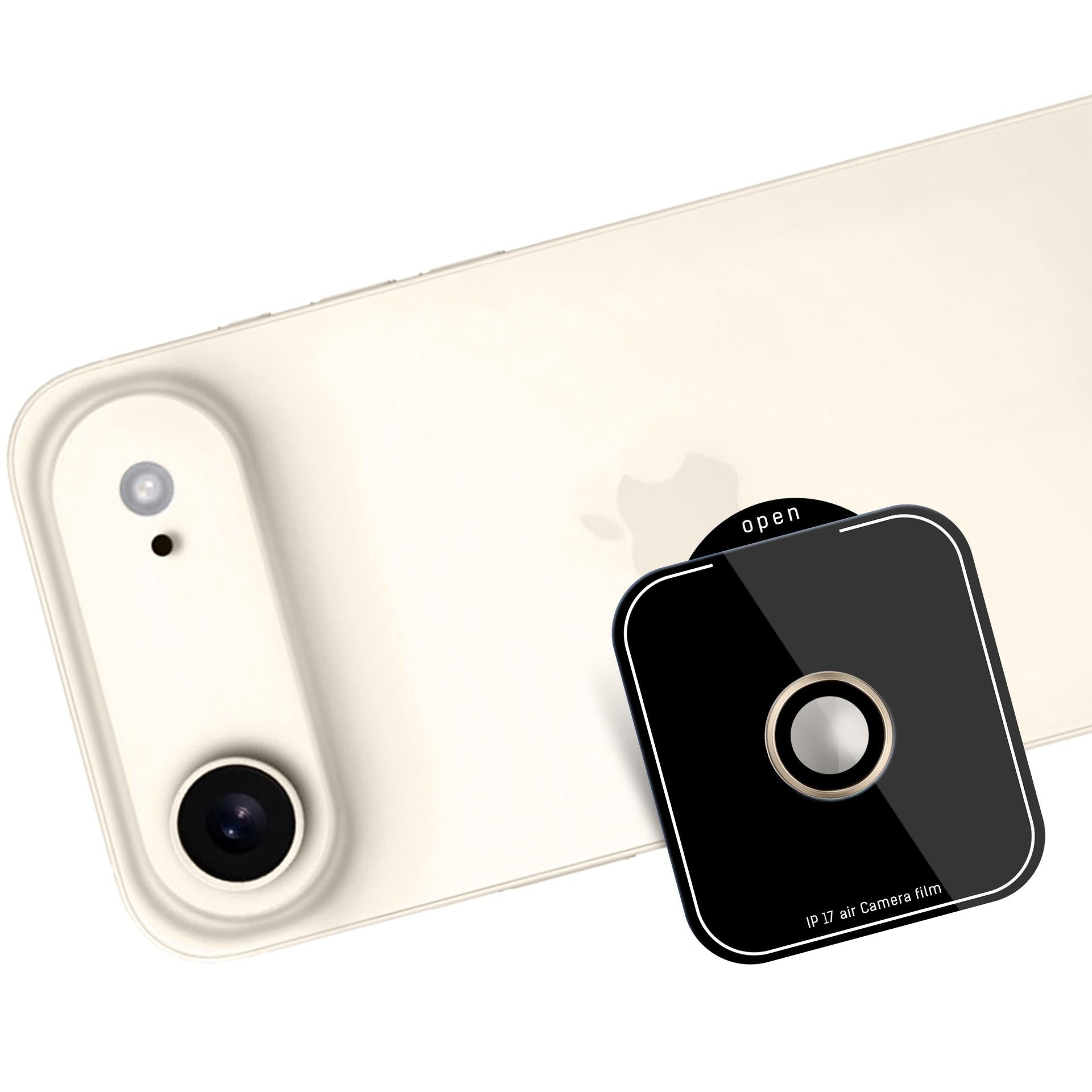 3mk Lens Protection Pro grūdintas stiklas, skirtas iPhone 17 Air – auksinis