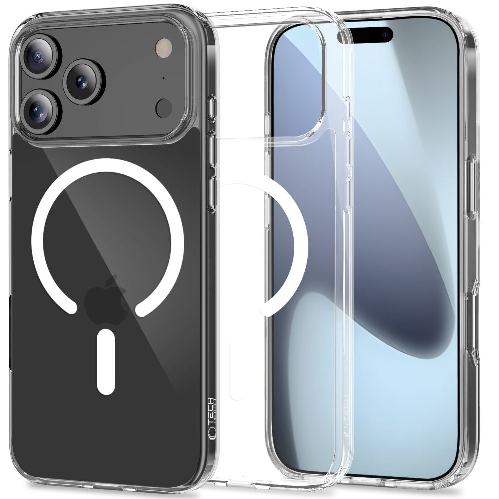 Tech-Protect FlexAir Hybrid MagSafe dėklas iPhone 17 Pro – skaidrus -- iPhone 17 Pro