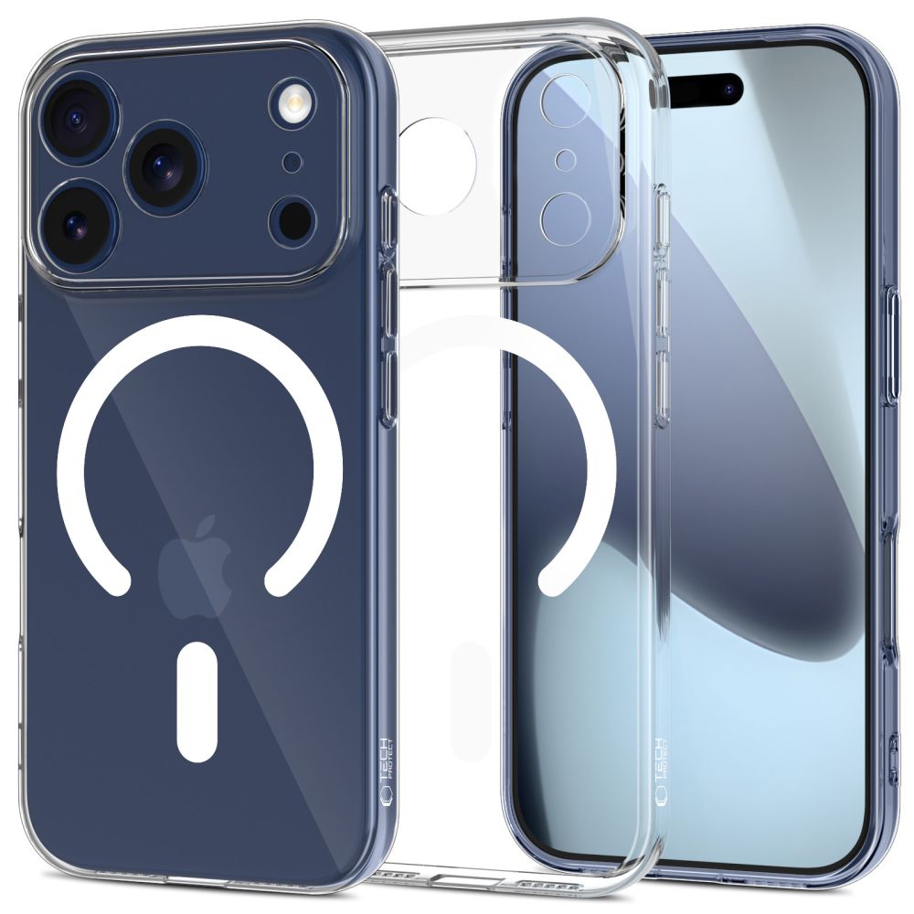Tech-Protect FlexAir MagSafe dėklas iPhone 17 Pro – skaidrus -- iPhone 17 Pro