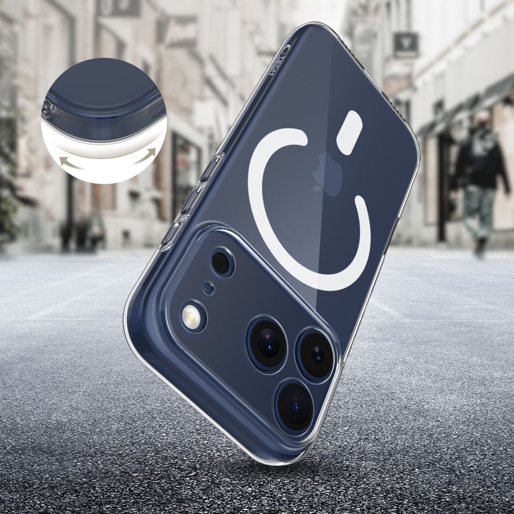 Tech-Protect FlexAir MagSafe dėklas iPhone 17 Pro – skaidrus -- iPhone 17 Pro