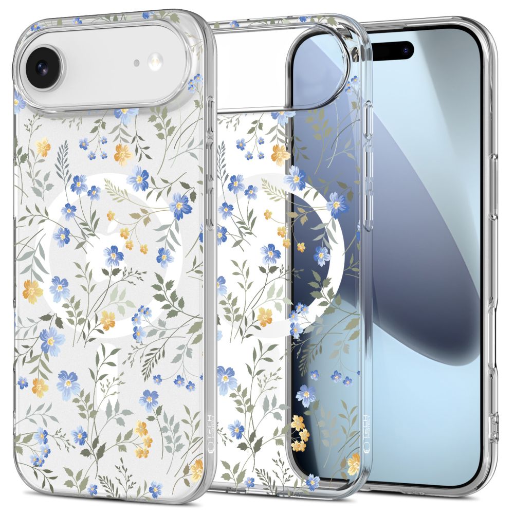 Tech-Protect FlexAir MagSafe dėklas iPhone 17 Air – gėlytės -- iPhone 17 Air