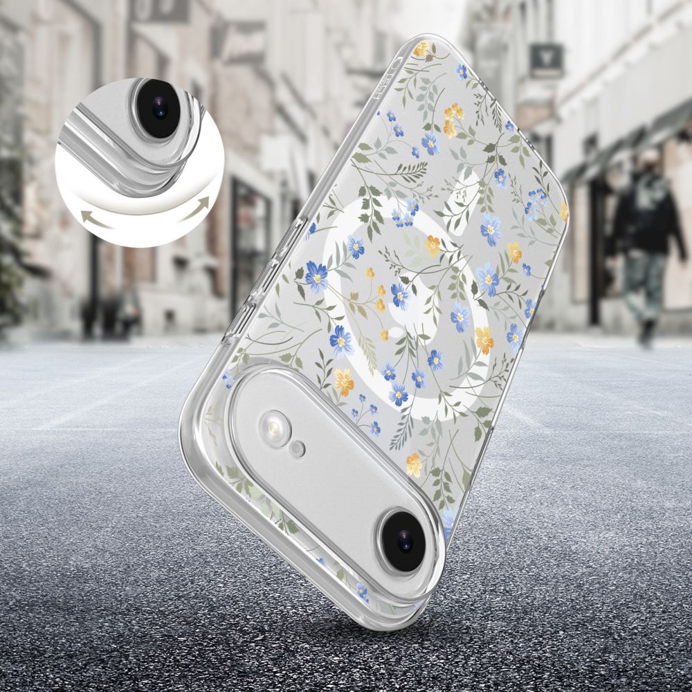 Tech-Protect FlexAir MagSafe dėklas iPhone 17 Air – gėlytės -- iPhone 17 Air