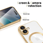 Tech-Protect MagFlex MagSafe dėklas iPhone 17 – skaidrus auksinis -- iPhone 17