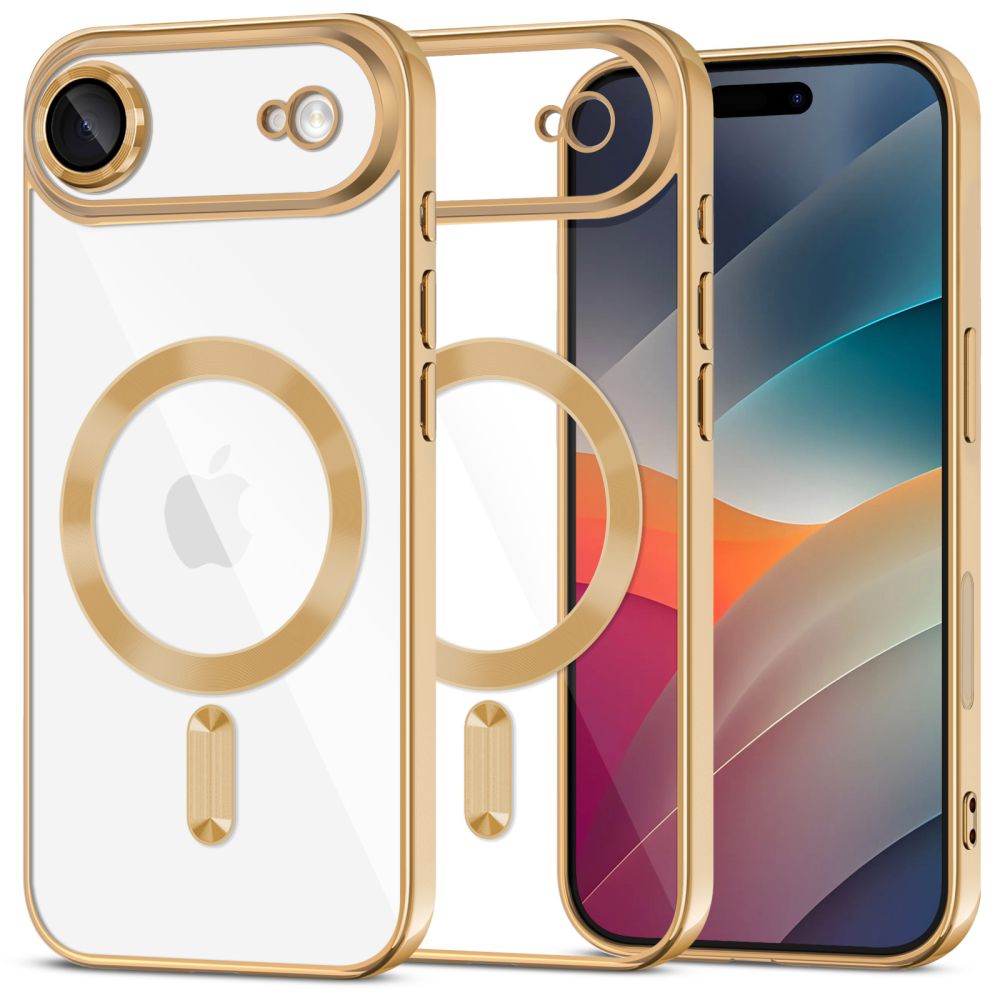 Tech-Protect MagFlex dėklas iPhone 17 Air – skaidrus auksinis -- iPhone 17 Air