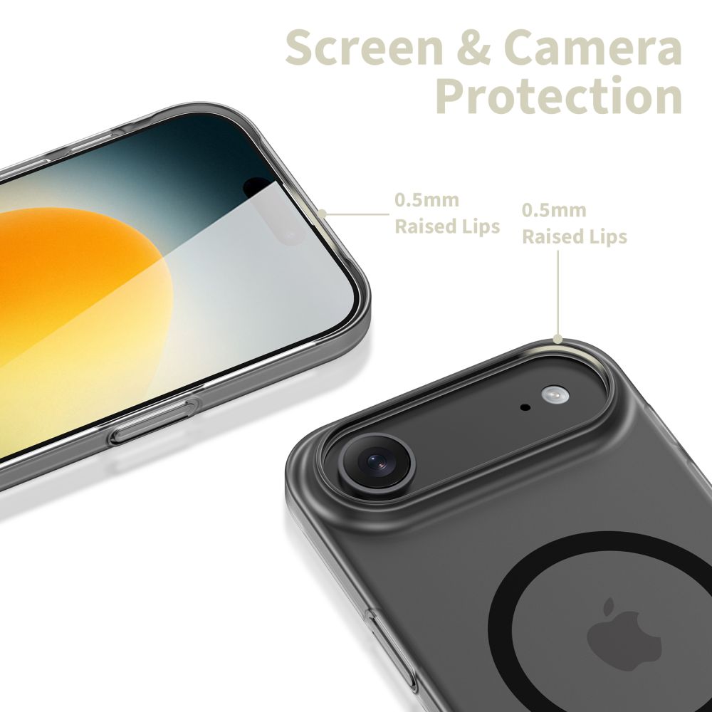 Tech-Protect MagFlex MagSafe dėklas iPhone 17 Air – matinis juodas -- iPhone 17 Air