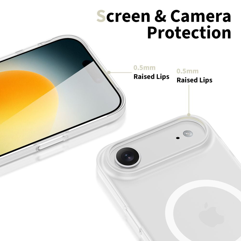 Tech-Protect MagFlex MagSafe dėklas iPhone 17 Air – skaidrus matinis -- iPhone 17 Air
