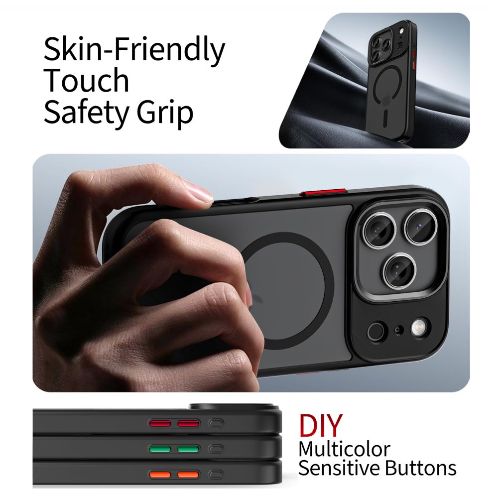 Tech-Protect MagMat XT MagSafe dėklas iPhone 17 Pro – juodas -- iPhone 17 Pro
