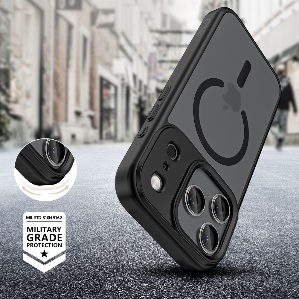 Tech-Protect MagMat XT MagSafe dėklas iPhone 17 Pro – juodas -- iPhone 17 Pro