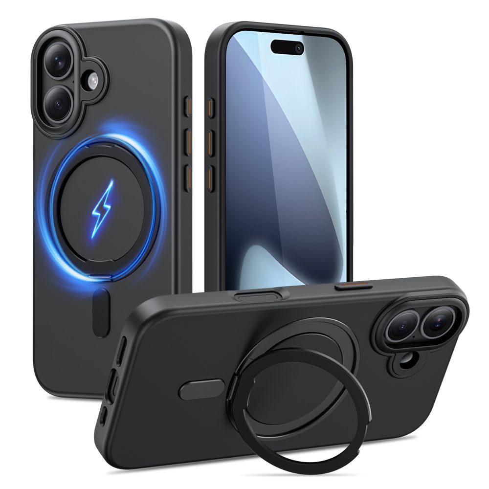 Tech-Protect MagRing MagSafe dėklas iPhone 17 – juodas -- iPhone 17