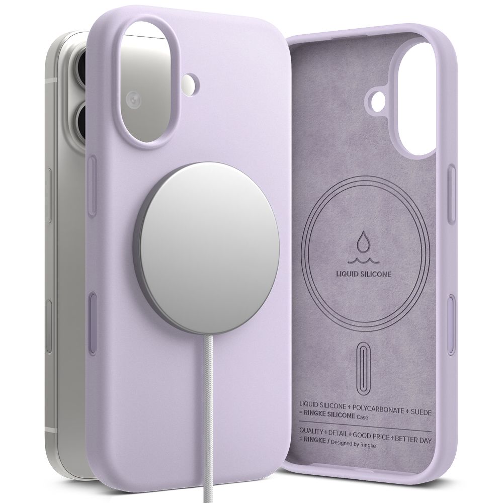 Ringke silikoninis MagSafe dėklas iPhone 17 – violetinis -- iPhone 17