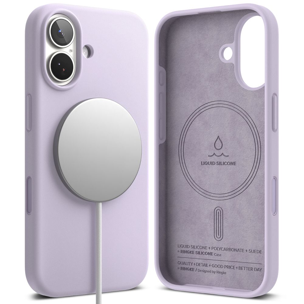 Ringke silikoninis MagSafe dėklas iPhone 17 – violetinis -- iPhone 17