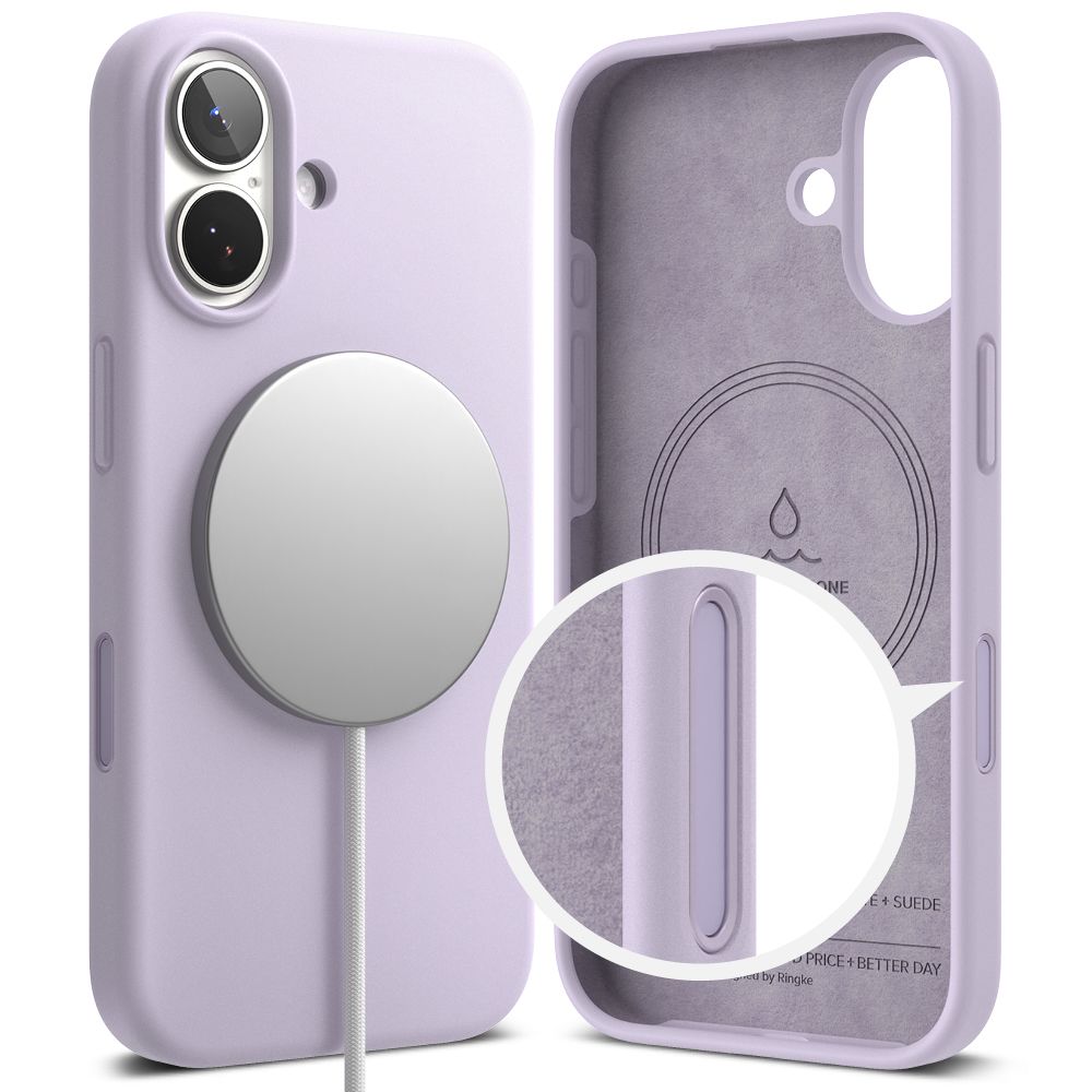 Ringke silikoninis MagSafe dėklas iPhone 17 – violetinis -- iPhone 17