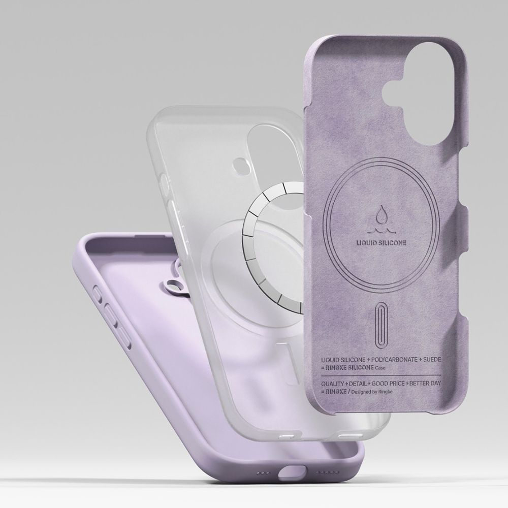 Ringke silikoninis MagSafe dėklas iPhone 17 – violetinis -- iPhone 17