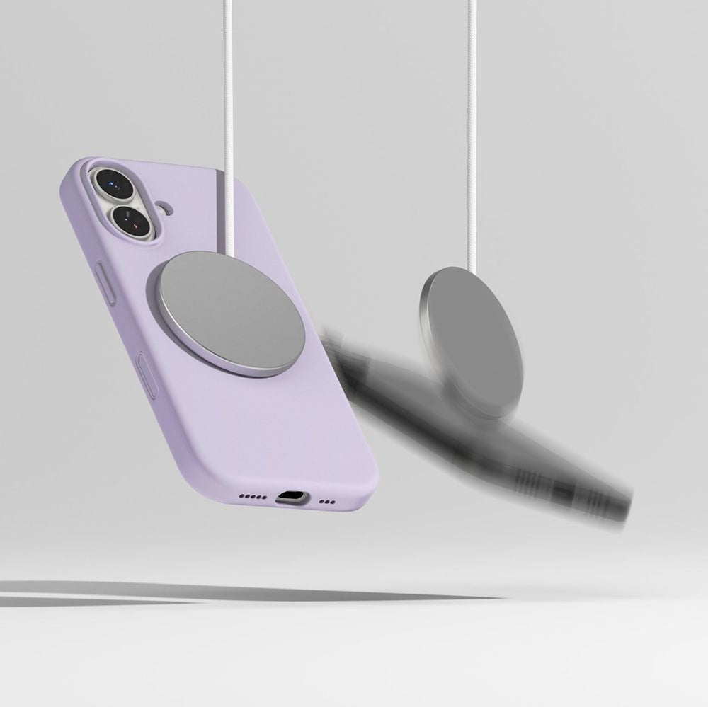Ringke silikoninis MagSafe dėklas iPhone 17 – violetinis -- iPhone 17
