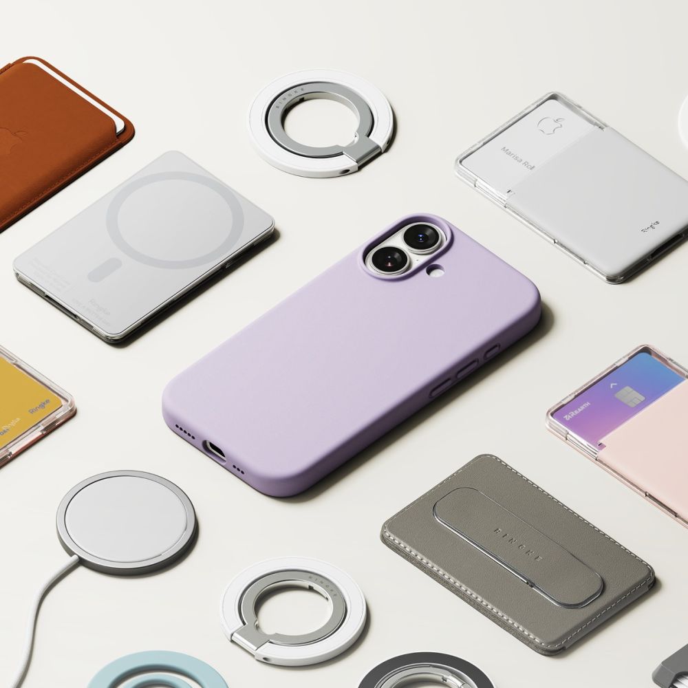 Ringke silikoninis MagSafe dėklas iPhone 17 – violetinis -- iPhone 17