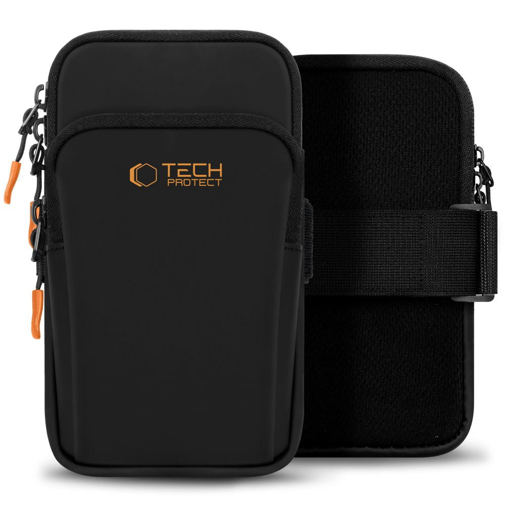 Tech-Protect M7 universalus sportinis rankogalis - juodas ir oranžinis -- Cell phone cases and covers