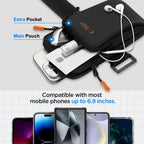 Tech-Protect M7 universalus sportinis rankogalis - juodas ir oranžinis -- Cell phone cases and covers