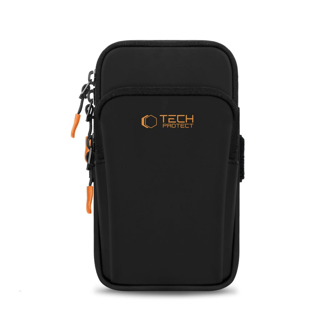 Tech-Protect M7 universalus sportinis rankogalis - juodas ir oranžinis -- Cell phone cases and covers