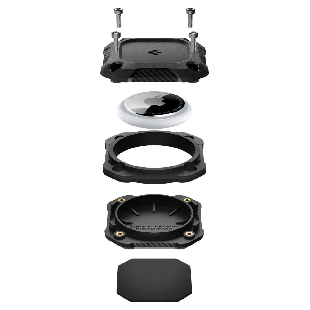 Spigen Tough Armor dėklas AirTag – juodas -- Apple AirTag