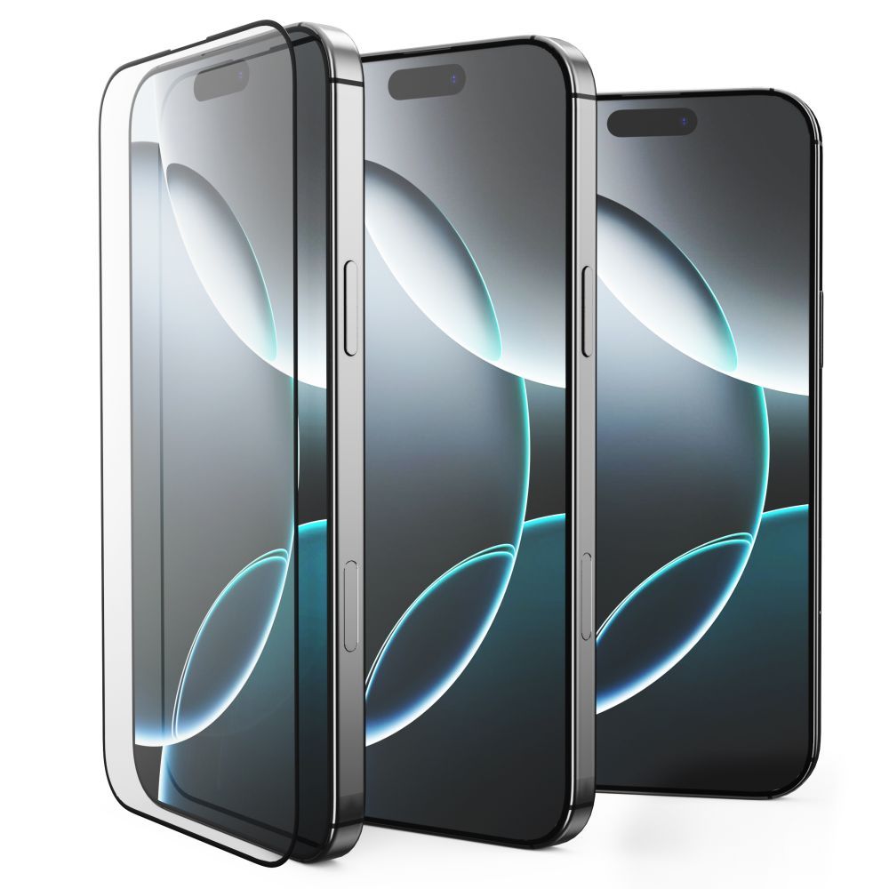 Tech-Protect Glass Fit+ stiklas Poco M7 – juodas (2 vnt.) -- Xiaomi Poco M7