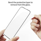 Tech-Protect Glass Fit+ stiklas Poco M7 – juodas (2 vnt.) -- Xiaomi Poco M7