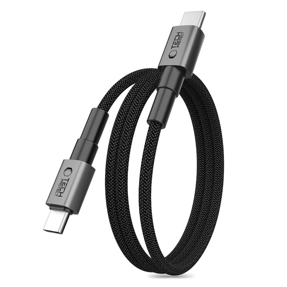 Tech-Protect Laidas Ultraboost DNA MagTwist USB-C PD 100W / 5A 100 cm - pilkas -- Cell phone cables