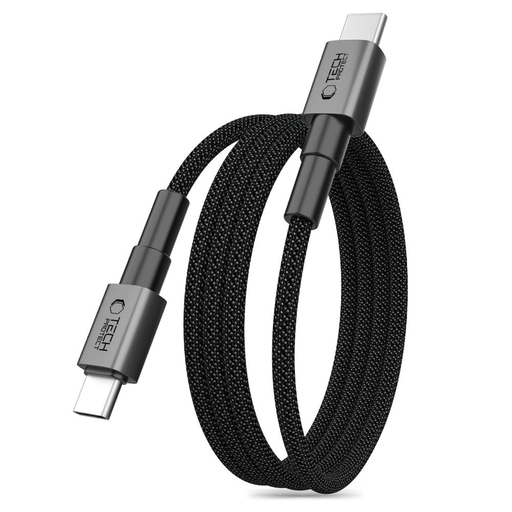 Tech-Protect Laidas Ultraboost DNA MagTwist USB-C PD 100W / 5A 200 cm - pilkas -- Cell phone cables