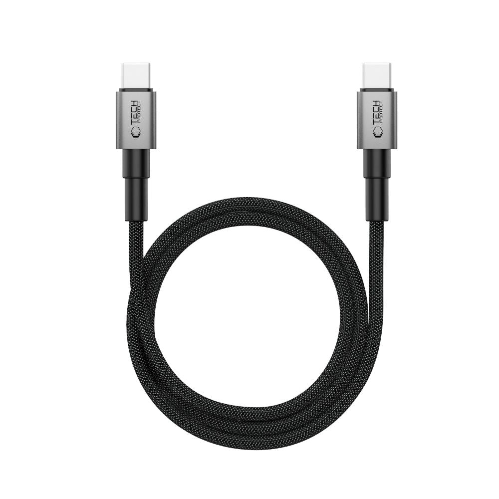 Tech-Protect Laidas Ultraboost DNA MagTwist USB-C PD 100W / 5A 200 cm - pilkas -- Cell phone cables