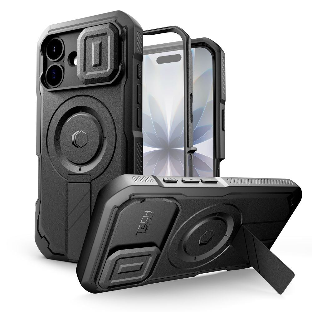 Tech-Protect Kevlar MagSafe dėklas iPhone 17 – juodas -- iPhone 17