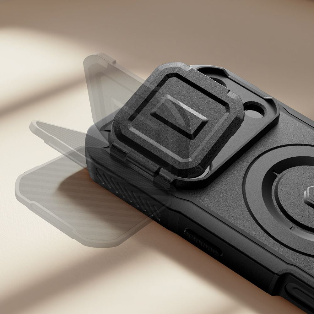 Tech-Protect Kevlar MagSafe dėklas iPhone 17 Pro – juodas -- iPhone 17 Pro