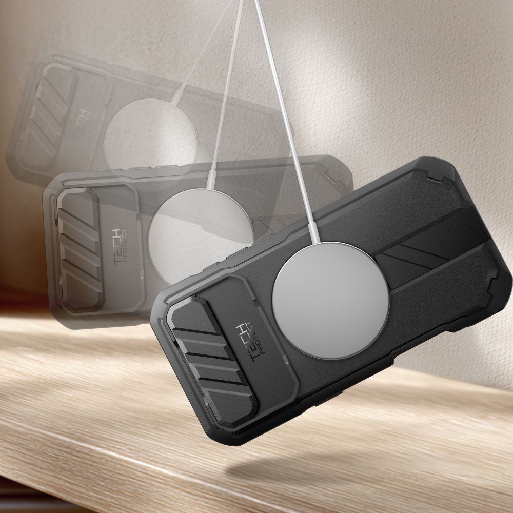 Tech-Protect Kevlar MagSafe dėklas iPhone 17 Air – juodas -- iPhone 17 Air