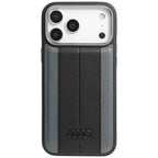Audi A6 dirbtinės odos MagSafe dėklas iPhone 17 Pro Max – juodas -- iPhone 17 Pro Max