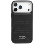 Audi GT Sintetinė oda MagSafe dėklas iPhone 17 Pro - juodas