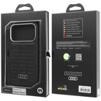 Audi GT Sintetinė oda MagSafe dėklas iPhone 17 Pro - juodas