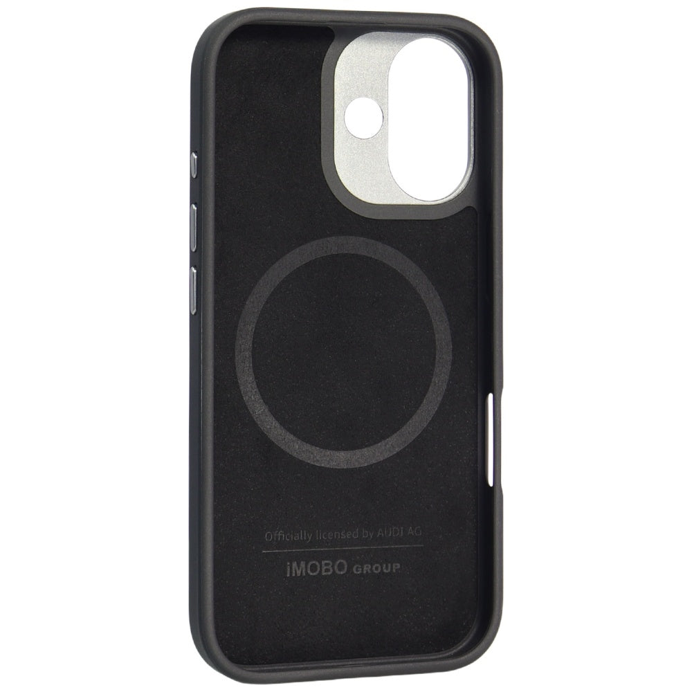 Audi R8 tikros odos MagSafe dėklas iPhone 17 – juodas ir raudonas -- iPhone 17