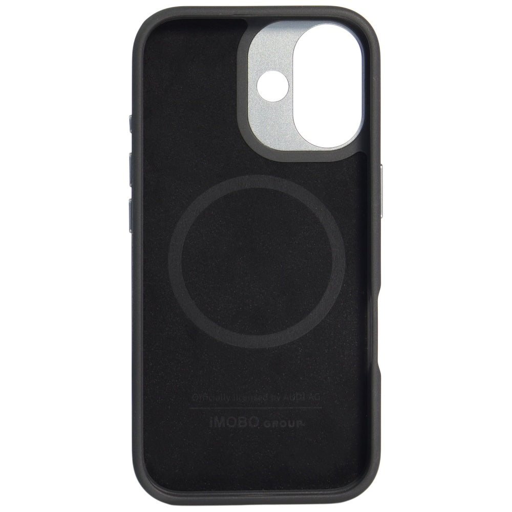 Audi R8 tikros odos MagSafe dėklas iPhone 17 – juodas ir raudonas -- iPhone 17