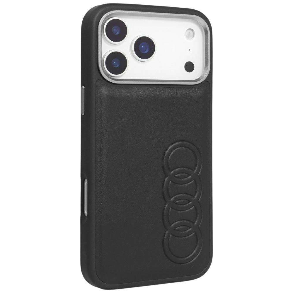 Audi TT dirbtinės odos MagSafe dėklas iPhone 17 Pro – juodas -- iPhone 17 Pro