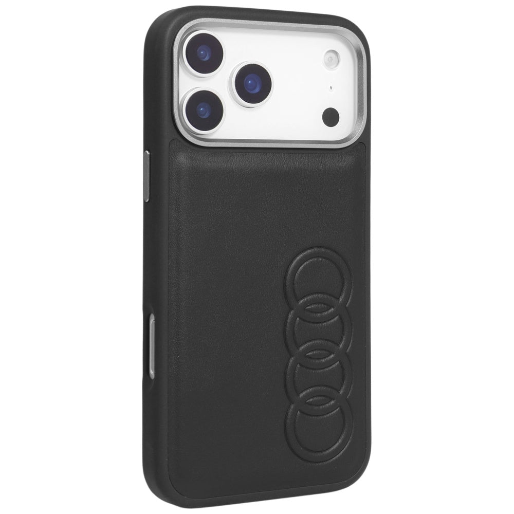 Audi TT dirbtinės odos MagSafe dėklas iPhone 17 Pro Max – juodas -- iPhone 17 Pro Max
