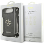 Guess 4G dėklas iPhone 17 Air su virvute – juodas