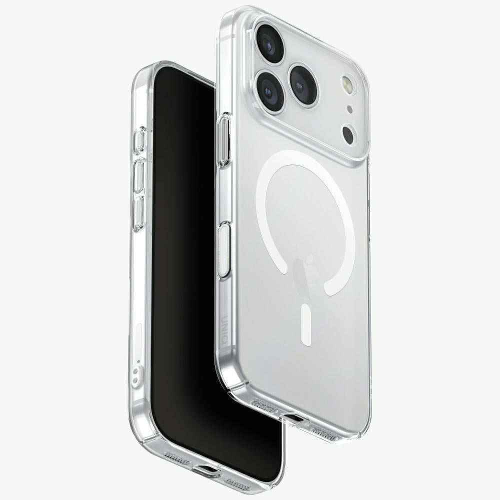 Uniq Airsuit Magclick įkrovimo dėklas, skirtas iPhone 17 Pro - Transparent