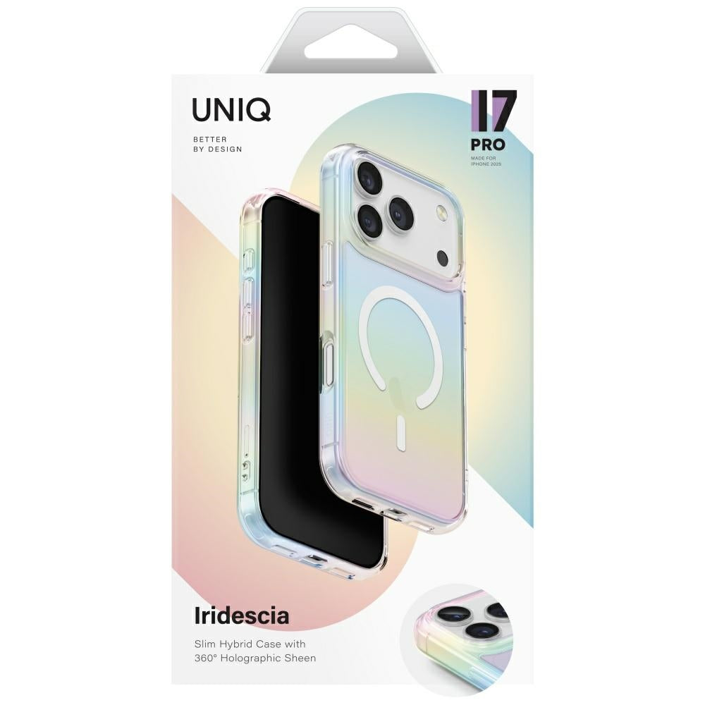 Uniq Iridescia MagClick dėklas iPhone 17 Pro – Holo Quartz