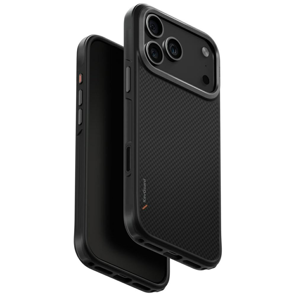 Uniq Keva Magclick įkrovimo dėklas iPhone 17 Pro Max – juodas -- iPhone 17 Pro Max