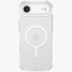 Uniq MagClick dėklas iPhone 17 Air – skaidrus, su blizgučiais