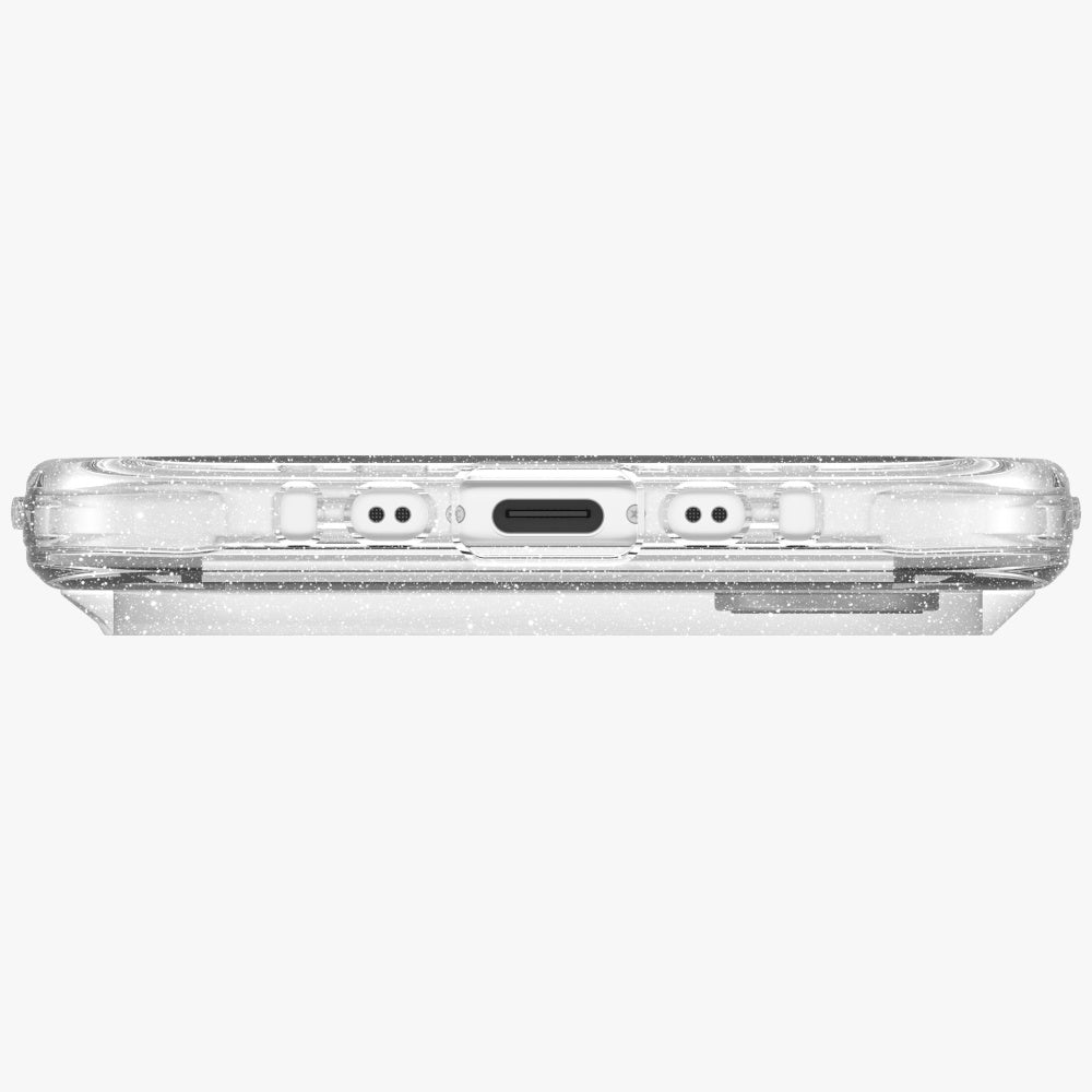 Uniq MagClick dėklas iPhone 17 Air – skaidrus, su blizgučiais