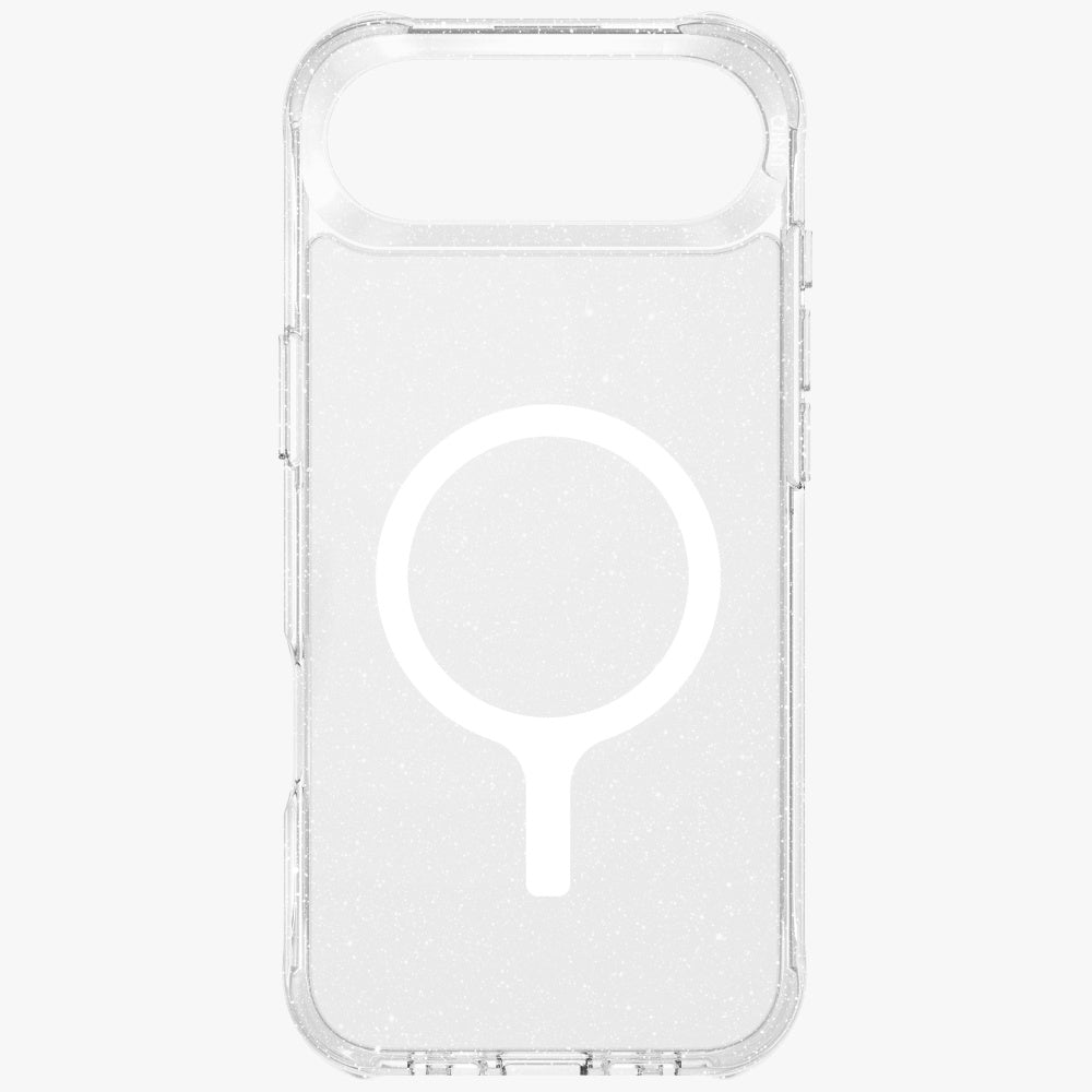 Uniq MagClick dėklas iPhone 17 Air – skaidrus, su blizgučiais