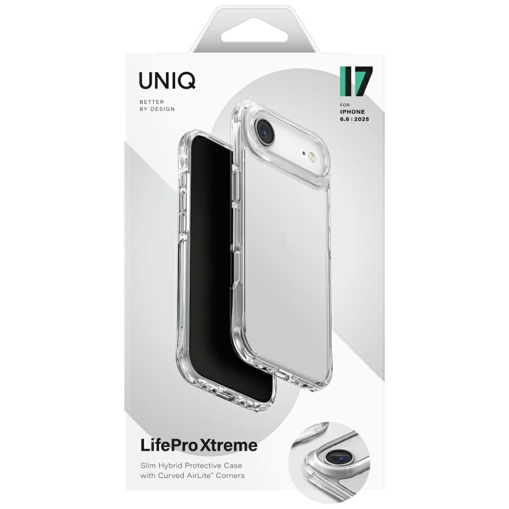Uniq LifePro Xtreme dėklas iPhone 17 Air – skaidrus
